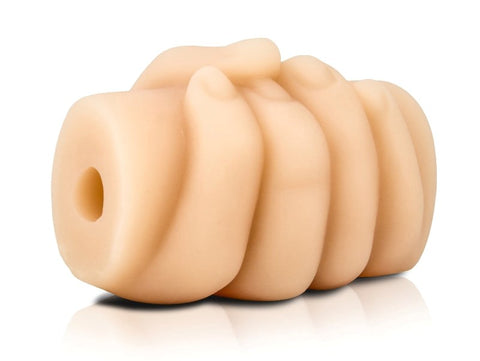 Blush Novelties M for Men the Tug Job Ribbed Male Masturbator - Masturbators and Strokers