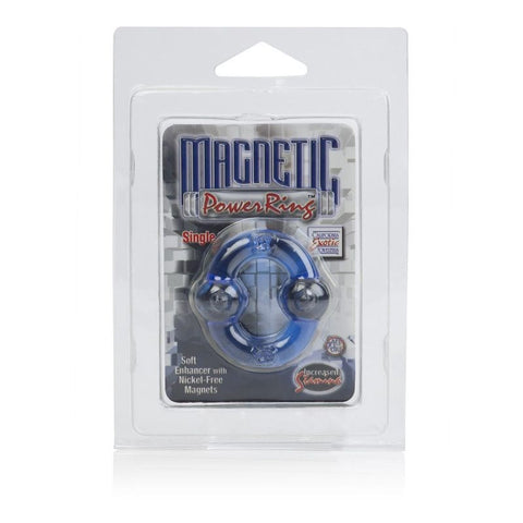 CalExotics Magnetic Power Stretchy Cock Ring Single - Stretchy Cock Rings