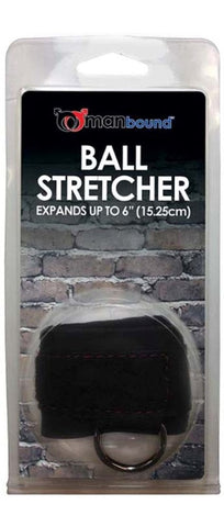 Sportsheets Manbound Adjustable Ball Stretcher with Metal Ring - Cock Rings