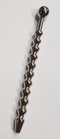 Hells Couture Marx Beaded Penis Wand Ribbed Urethral Stimulator - Penis Plugs