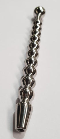 Hells Couture Marx Beaded Penis Wand Ribbed Urethral Stimulator - Penis Plugs