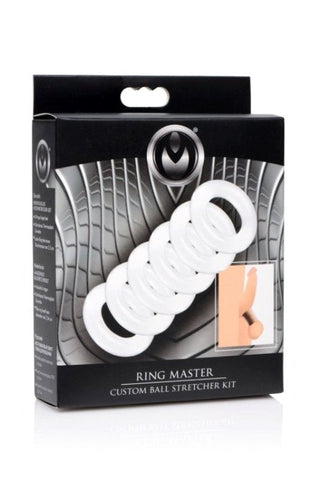 XR Brands Master Series Ring Master Custom Ball Stretcher Kit Six Rings - Ball and Cock Toys