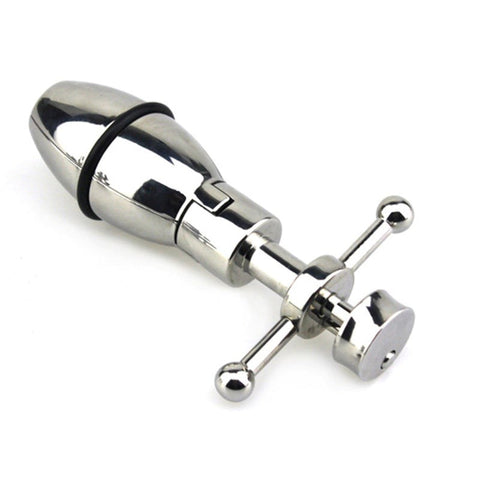 Master Series Trillium Steel Locking Anal Plug with Expanding Design - Butt Plugs