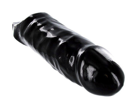 XR Brands Masters Series XL Black Mamba Cock Sheath with Enhancement - Pumps, Extenders and Sleeves