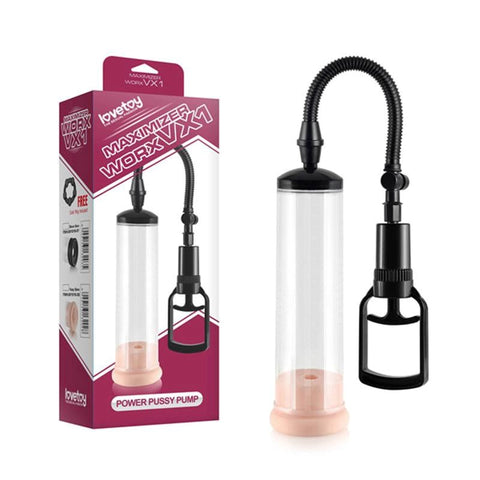 Lovetoy Maximizer Worx VX1 Power Pro Pump with Pussy Sleeve Advanced Vacuum - Pumps, Extenders and Sleeves