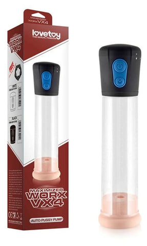 Lovetoy Maximizer Worx VX4 Auto Pussy Pump Black Auto Suction System - Pumps, Extenders and Sleeves