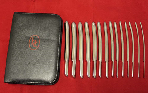 Hells Couture Medical Sex Flat End Urethral Sound Kit 14 Piece Set - Penis Plugs