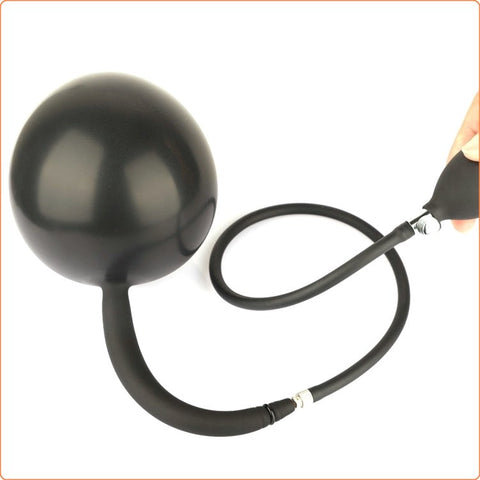 BDStyle Metal Ball Inside Inflatable Dildo Plug with Internal Metal Ball - Butt Plugs