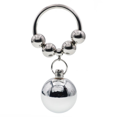 BDStyle Metal Testicle Weight Hanger 1 Ball Sex Performance Ring - Cock Rings