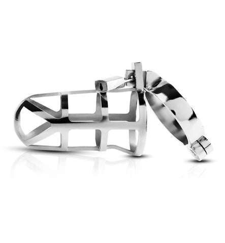 Pipedream Metal Worx Male Pleasure Cock Cage XL Chastity Device - Cock Rings