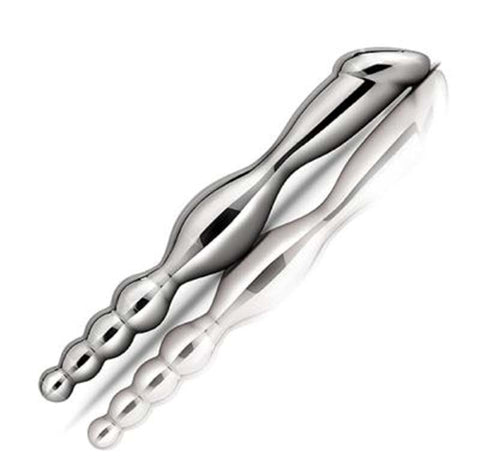 Pipedream Metal Worx Slim Fave Anal Probe with Temperature Play - Anal Dildos