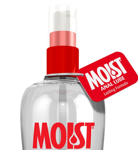 Pipedream Moist Long Lasting Anal Sex Lube 118ml Water Based Formula - Water Based Lubes