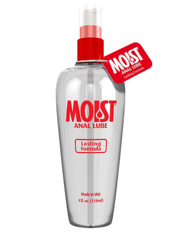 Pipedream Moist Long Lasting Anal Sex Lube 118ml Water Based Formula - Water Based Lubes