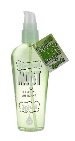 Pipedream Moist Flavored Personal Lubricant Kiwi 4 oz Water Based Formula - Water Based Lubes