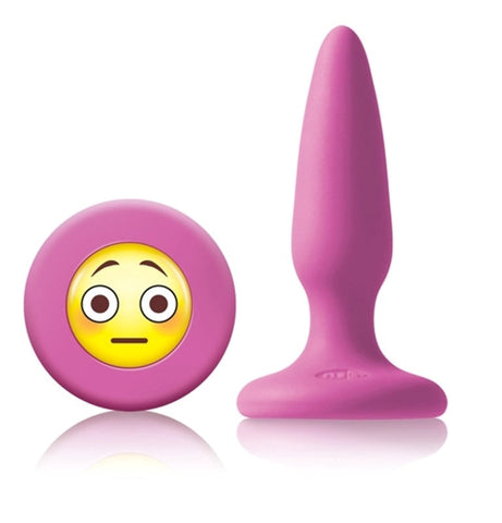 NS Novelties Mojis OMG Silicone Plug Pink Beginner Friendly Anal Play - Butt Plugs