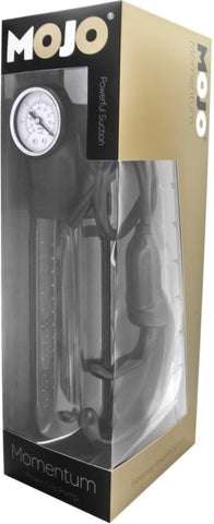 Seven Creations Mojo Momentum Black Penis Pump with PSI Gauge - Pumps, Extenders and Sleeves