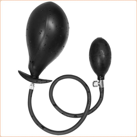 BDStyle Moon Hook Inflated Dildo Butt Plug with Inflation Control - Butt Plugs