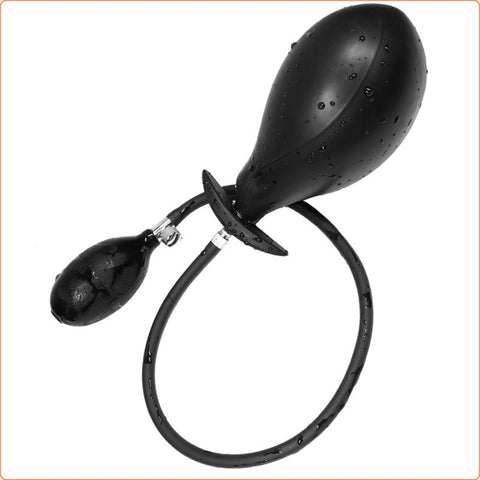 BDStyle Moon Hook Inflated Dildo Butt Plug with Inflation Control - Butt Plugs