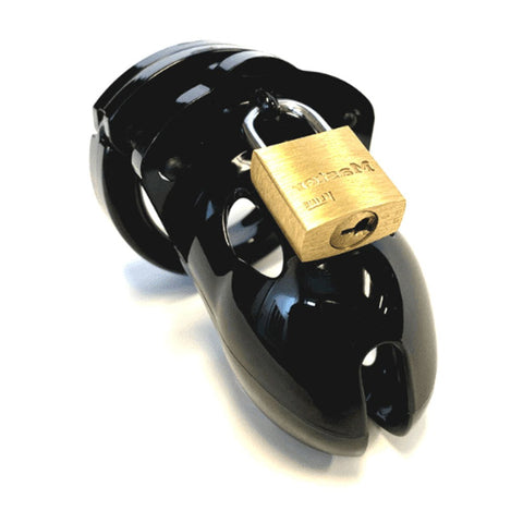 Mr. Stubb Chastity Cock Cage Kit Black with Multiple Ring Sizes - Male Chastity