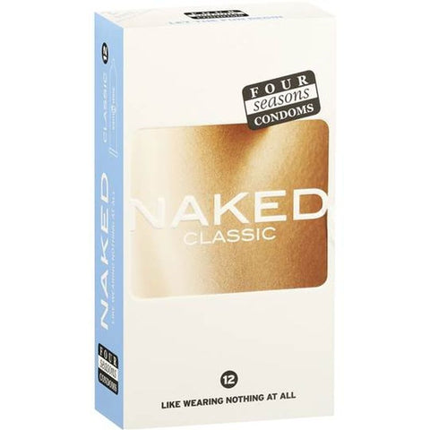 Four Seasons Naked Classic Condoms 54mm Width Ultra Thin Protection - Condoms