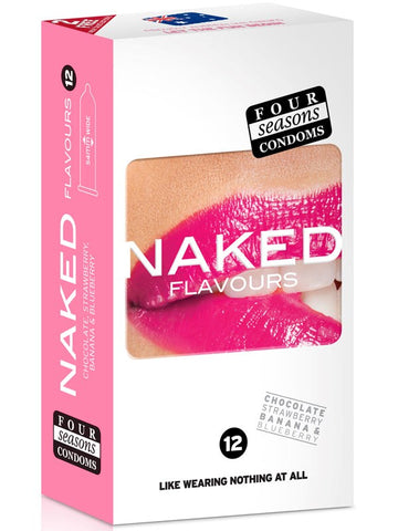 Four Seasons Naked Flavours Condoms Slide On And Enjoy Ultrathin Protection - Condoms