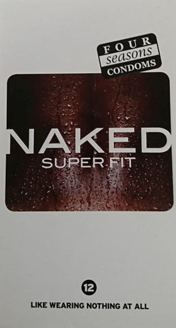 Four Seasons Naked Super Fit Condoms 12 pack Flared Shape Design - Condoms