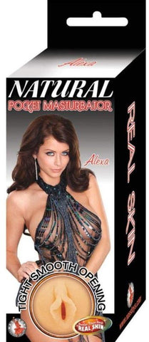 Nasstoys Natural Pocket Masturbator Alexa with Realistic Suction Tunnel - Masturbators and Strokers