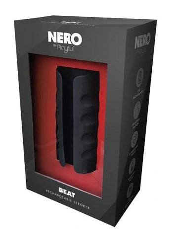 Evolved Nero by Playful Beat Rechargeable Stroker with Warming Function - Masturbators and Strokers