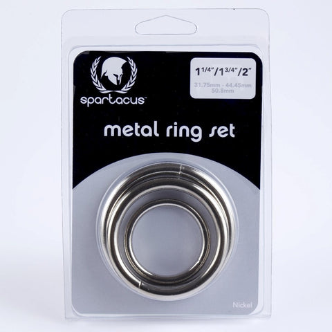 Nickel Metal C Ring Set - Cock Rings