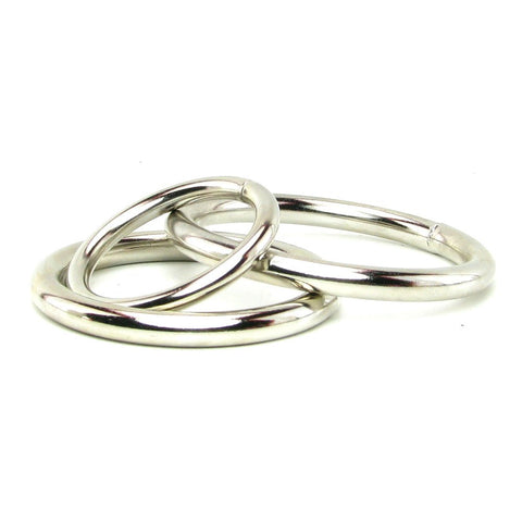 Nickel Metal C Ring Set - Cock Rings