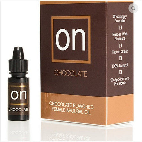Sensuva On Chocolate Natural Arousal Gel with Rich Chocolate Flavor - Delay and Excite Sprays