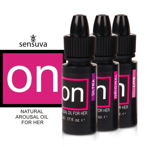Sensuva On For Her Original Botanical Arousal Gel - Delay and Excite Sprays