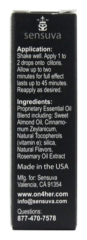 Sensuva On For Her Original Botanical Arousal Gel - Delay and Excite Sprays