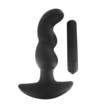 Onyx Silicone Vibrating Anal Plug Black Grip. Slide. Repeat. - - Anal Vibrators