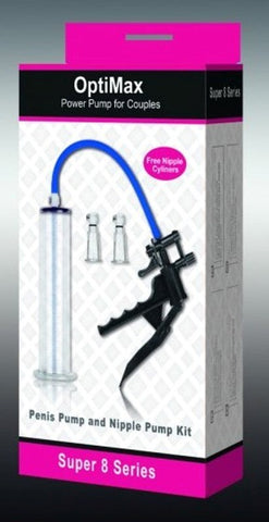 Shots Toys OptiMax Power Pump for Couples with Vacuum Enhancement - Pumps, Extenders and Sleeves