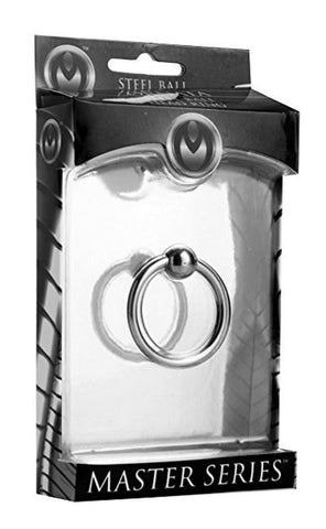 XR Brands Ornata Steel Ball Head Ring Frenulum Stimulation - Cock Rings