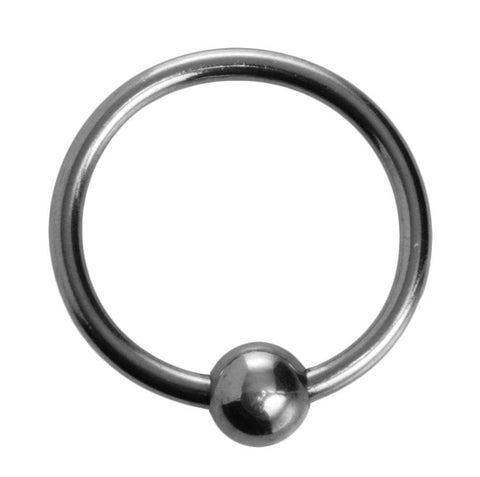 XR Brands Ornata Steel Ball Head Ring Frenulum Stimulation - Cock Rings