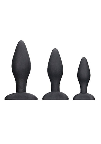 Shots Toys Ouch! Apex Butt Plug Set Three Progressive Sizes - Butt Plugs