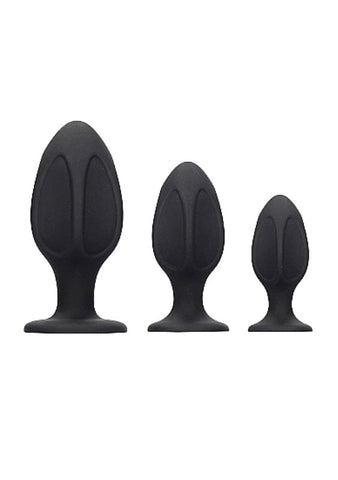 Shots Toys Ouch! Diamond Shape Plug Set with Diamond Texture - Butt Plugs