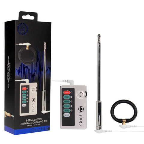 Shots Toys OUCH! Pleasurable E stim Urethral Sounding Exploration Kit - Penis Plugs