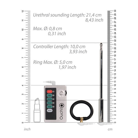 Shots Toys OUCH! Pleasurable E stim Urethral Sounding Exploration Kit - Penis Plugs