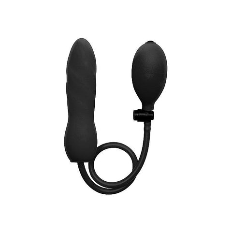 Shots Toys Ouch! Inflatable Silicone Twist Inflatable Butt Plug - Prostate Toys