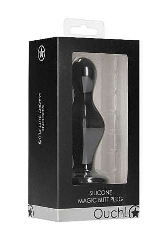 Shots Toys Ouch! Magic Butt Plug with Tiered Texture and Suction Cup - Butt Plugs