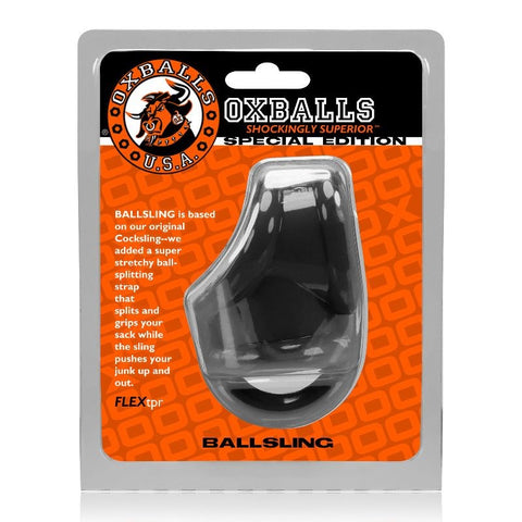 Oxballs Ballsling Ball Split Sling Cock Ring with Ball Splitter - Cock Rings