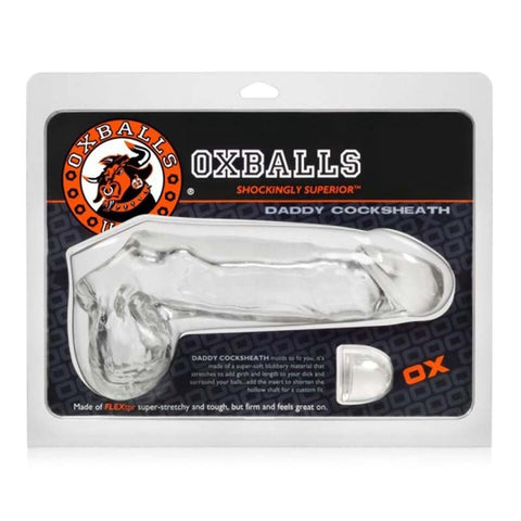 Oxballs Daddy Cocksheath Easy Fit Gear Thick Fleshy Penis Enhancement - Cock Rings