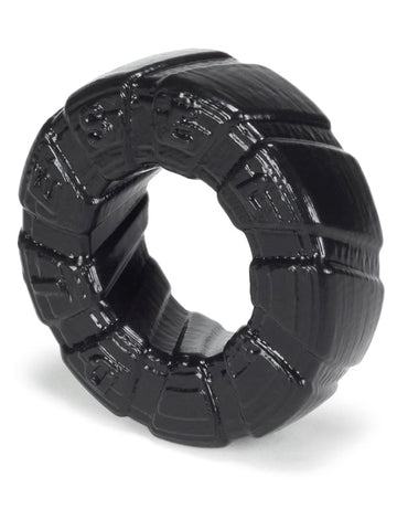 Oxballs Diesel Cock Ring O/S Ridged SILFLEX Silicone Enhancement Ring - Cock Rings
