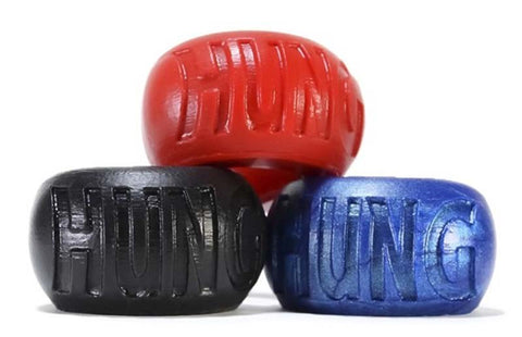 Oxballs Hung Cock Ring with Squishy Silicone Pad for Enhanced Bulge - Cock Rings