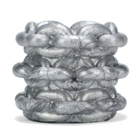 Oxballs Link Ballstretcher Zinc Steel Chain Design Ball Stretching Sex Toy - Cock Rings