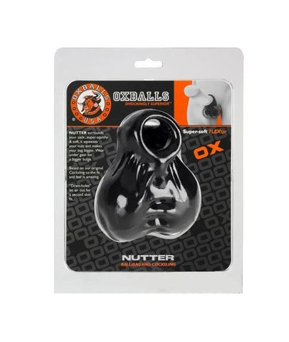 Oxballs Nutter Ballsack Experience Cock Control FLEX TPR Ball Stretcher - Cock Rings