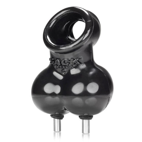 Oxballs Sacksling Cocksling Electro 4mm Plug with Dual Ball Contacts - Cock Rings